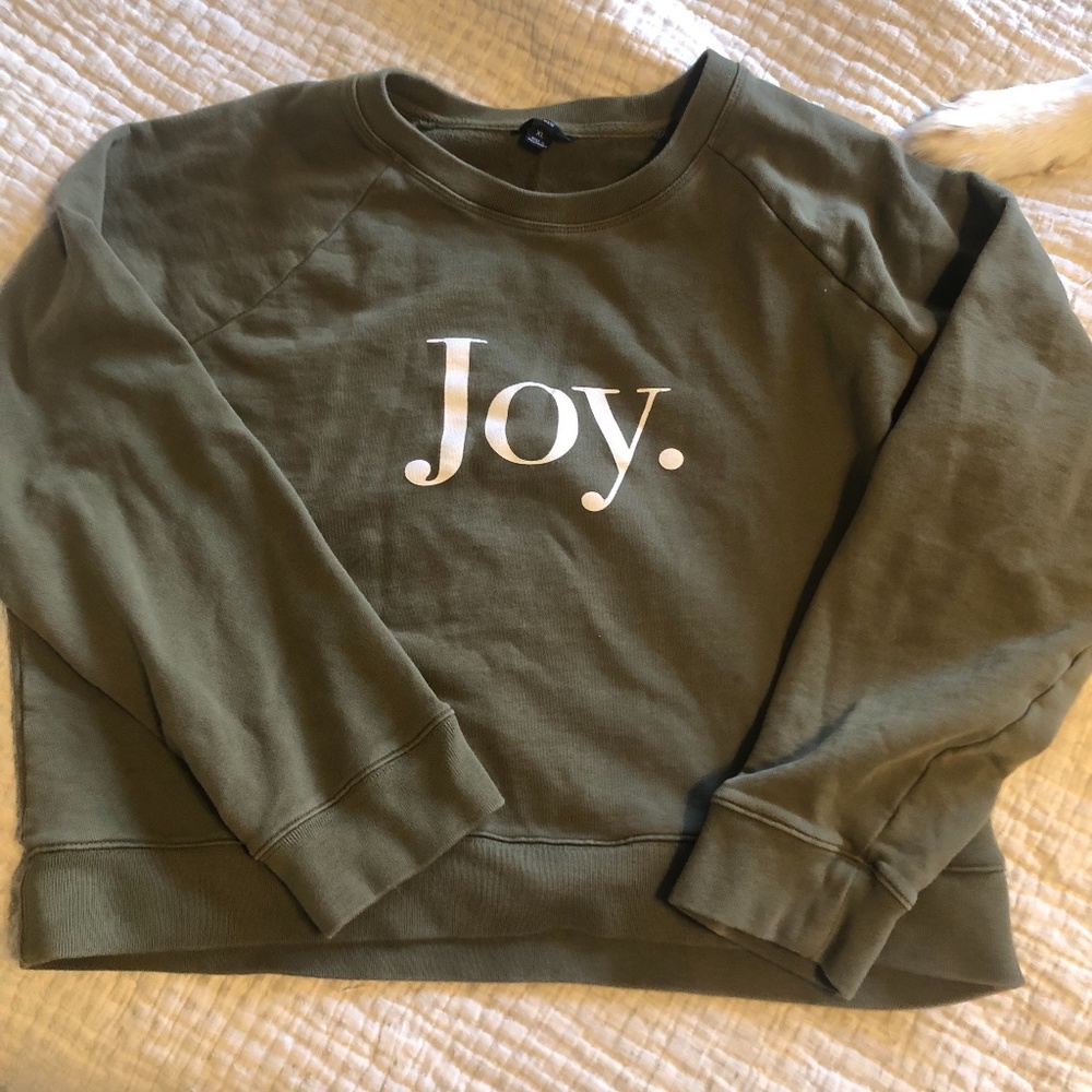 J. CREW “JOY” olive green Crewneck sweatshirt- XL